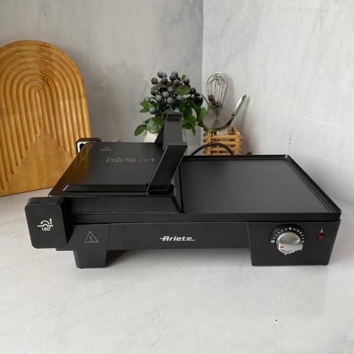 [00C191610AR0] Barbecue electrique multi grill 60x25, rotation 180°, 2400W
