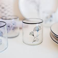 [GNK900] verre court 26 cl gingko
