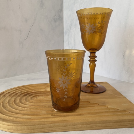 [NZN022] verre a eau 29 cl nazenin amber
