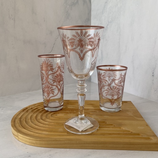 [VIC141/R] verre a pied 27 cl victoria rose