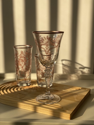 [VIC141/R] verre a pied 27 cl victoria rose