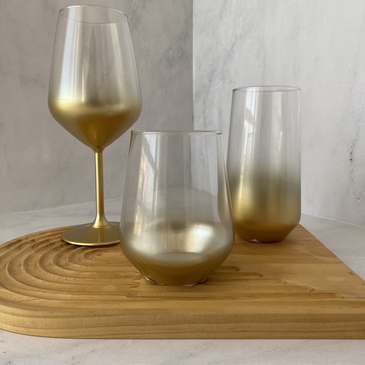 [GLW536/G] verre a eau 42.5 cl glow gold