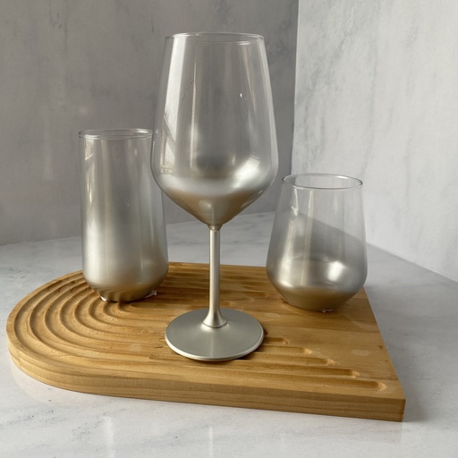 [GLW065/S] verre a pied 49 cl glow silver