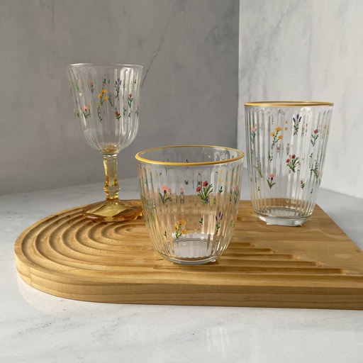 [BTC500/Y] verre a eau 29.5 cl botanical jaune