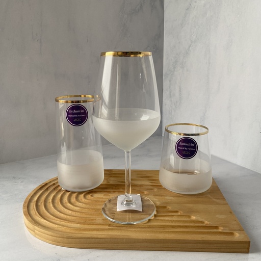 [NSH065] verre a pied 49 cl nish gold