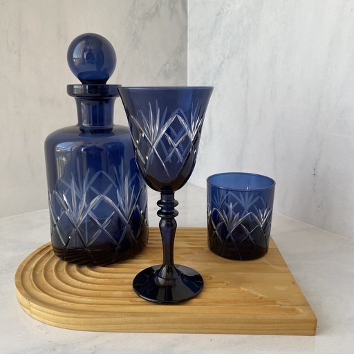 [CMB141/B] Verre A Pied Cambridge Bleu 27 Cl
