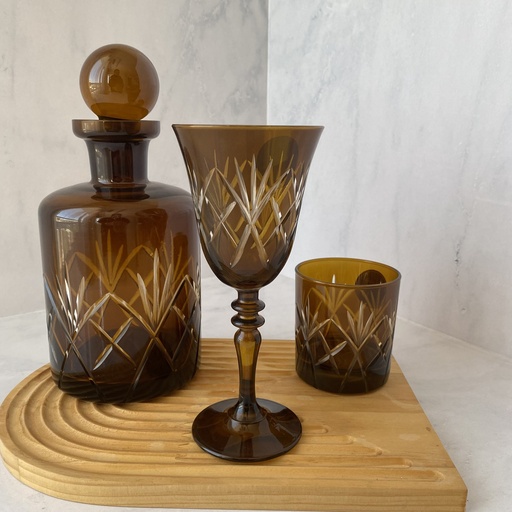 [CMB141/A] Verre A Pied Cambridge Amber 27 Cl