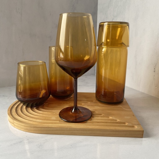 [NIC065] Verre A Pied New Locnic Amber 49 Cl