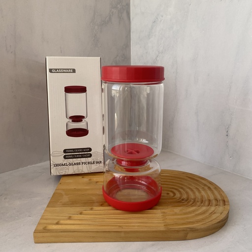 [GPJ1300RD] Pot en verre pour cornichon 1300 ml