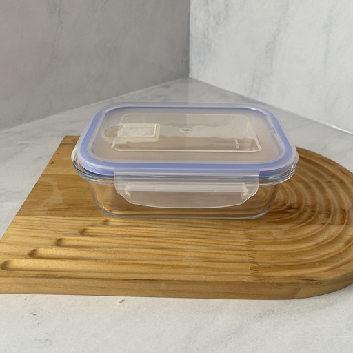 [LQ1050RC] Boite de conserv en verre rectangle 1050 ml +cv