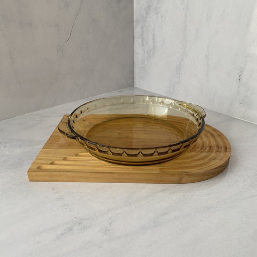 [APD1060] Plat à tarte en verre  1060 ml