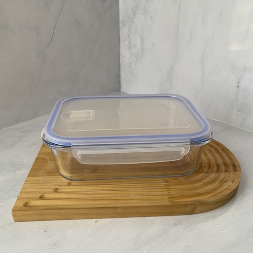 [LQ1520RC] Boite de conserv en verre rectangle 1520 ml +cv