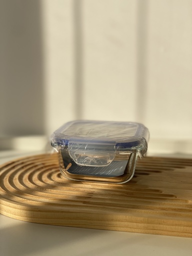 [LQ320SQ] Boite de conserv en verre carré 320 ml +cv
