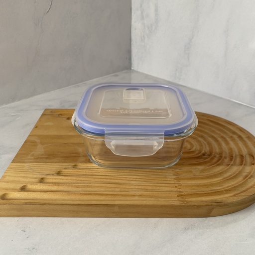 [LQ520SQ] Boite de conserv en verre carré 520 ml +cv