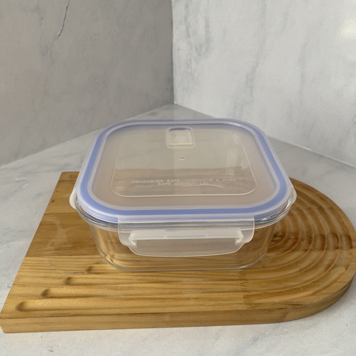 [LQ1100SQ] Boite de conserv en verre carré 1100 ml +cv