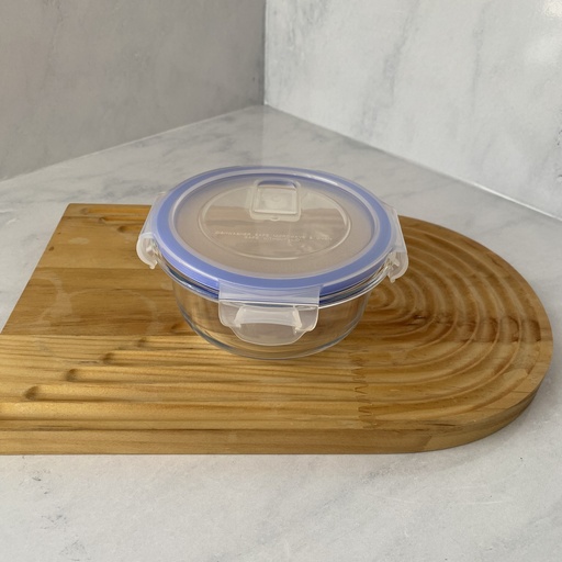 [LQ400RD] Boite de conserv en verre ronde 400 ml +cv