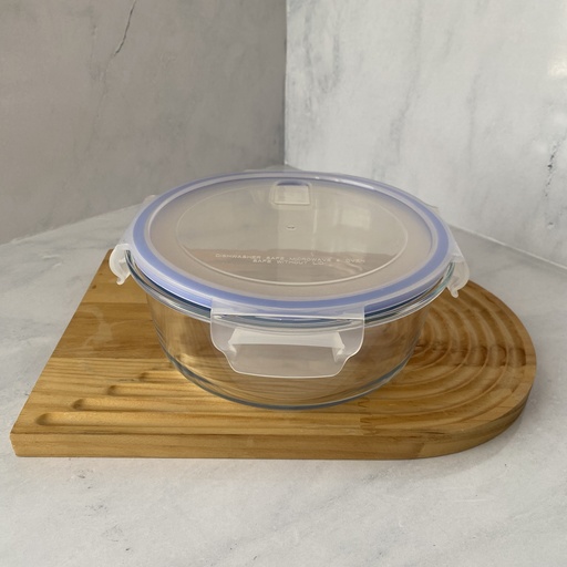 [LQ1300RD] Boite de conserv en verre ronde 1300 ml +cv