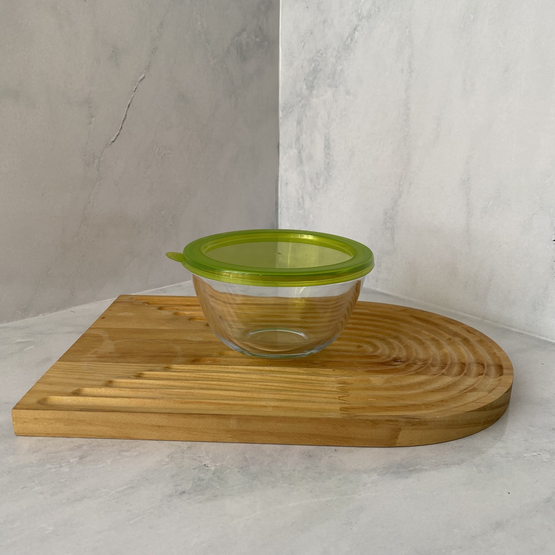 [YSL0.5RD] Bol A Mixer En Verre Avec Couvercle 0.5 L