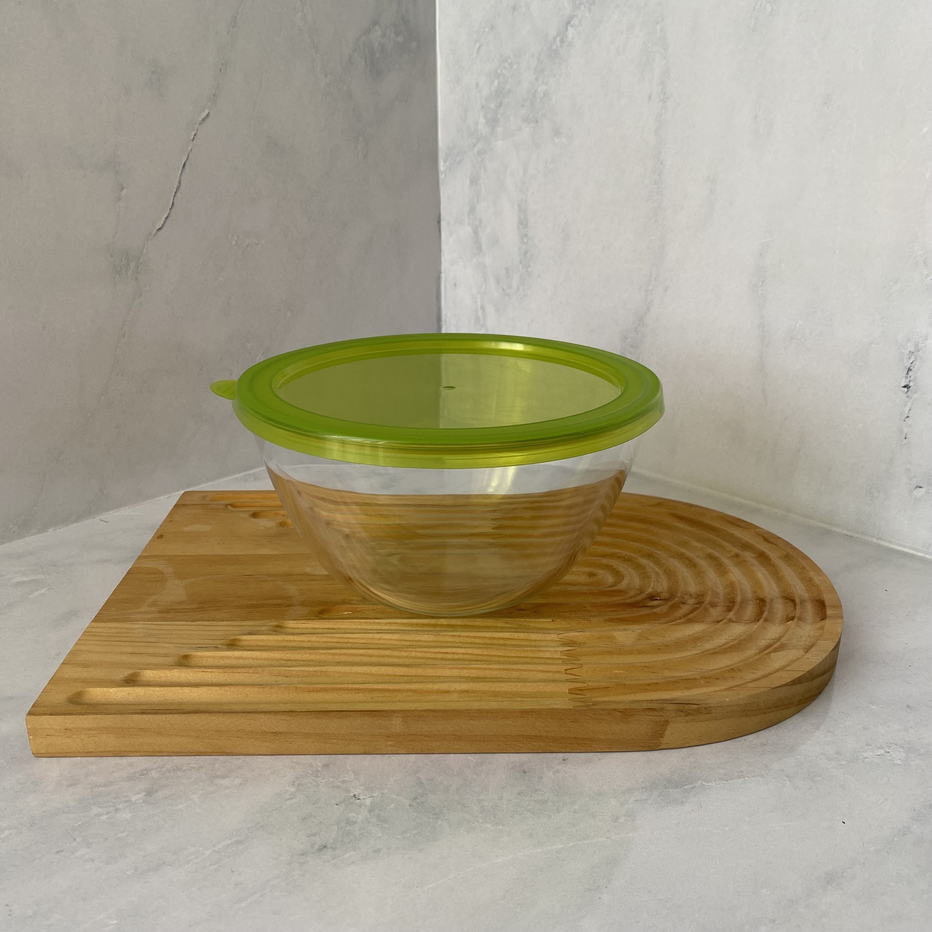 [YSL0.75RD] Bol à mixer en verre avec couvercle 0.75 L