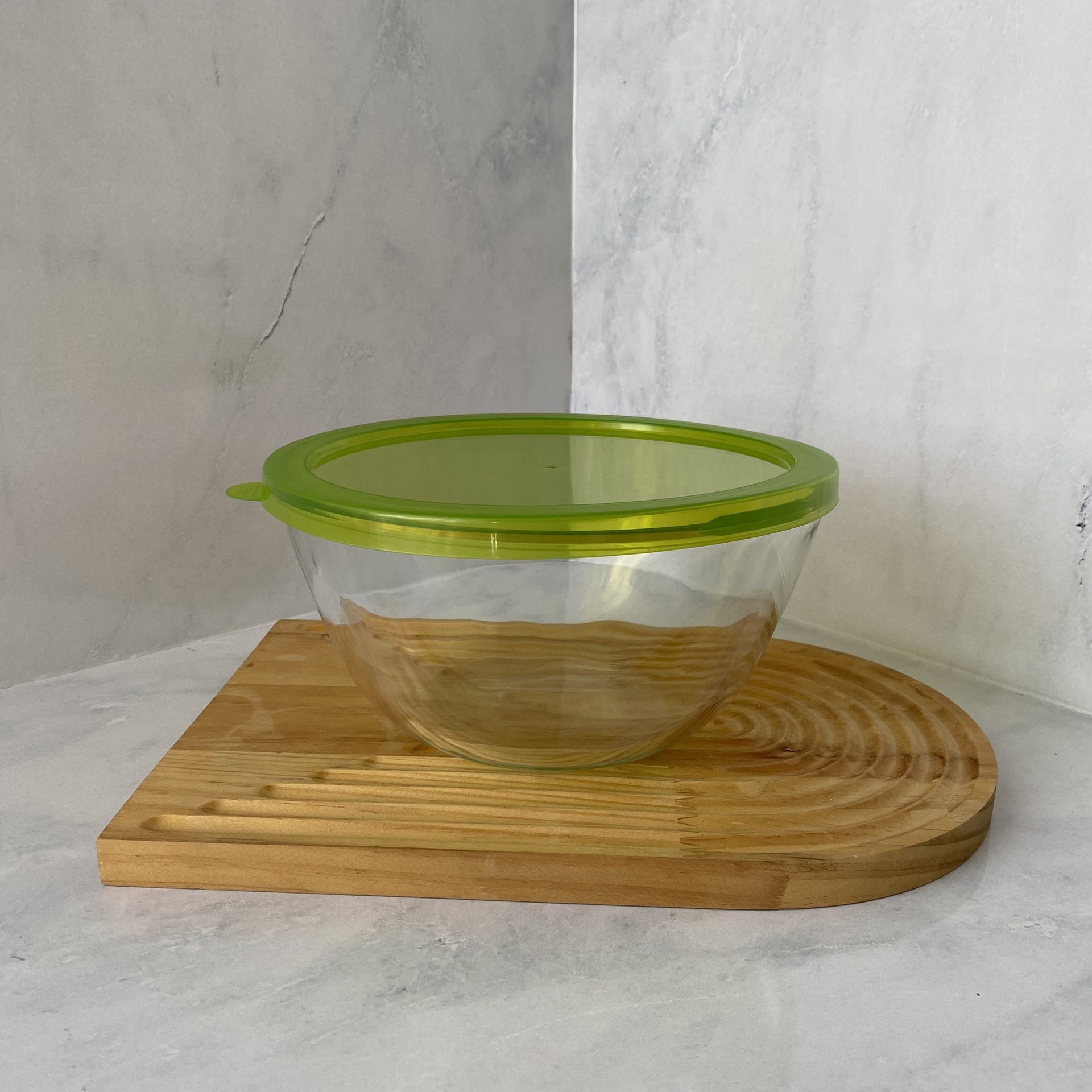 [YSL2.0RD] Bol A Mixer En Verre Avec Couvercle 2 L