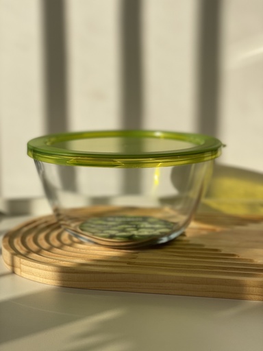 [YSL2.0RD] Bol à mixer en verre avec couvercle 2 L