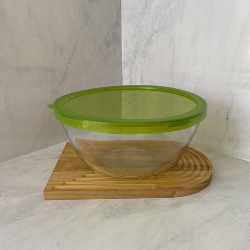 [YSL4.2RD] Bol à mixer en verre avec couvercle 4.2 L