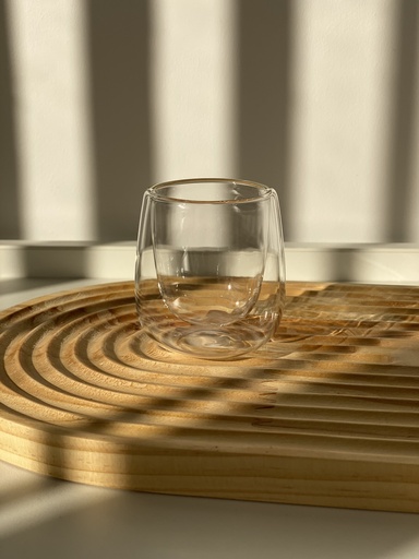[DCD90-1] Tasse à double paroi, 90 ml,sans anse