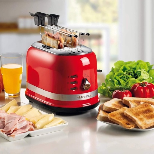 [00C014900AR0] Moderna Grille Pain Rouge 815W