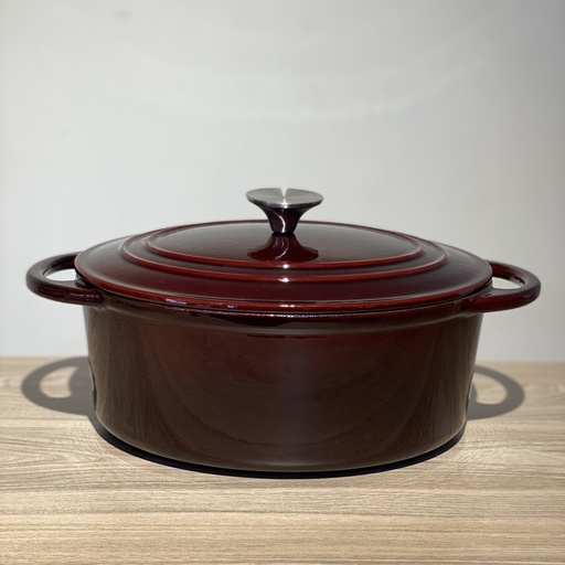 [XGB30N] Marmite En Fonte Ovale 30 Cm