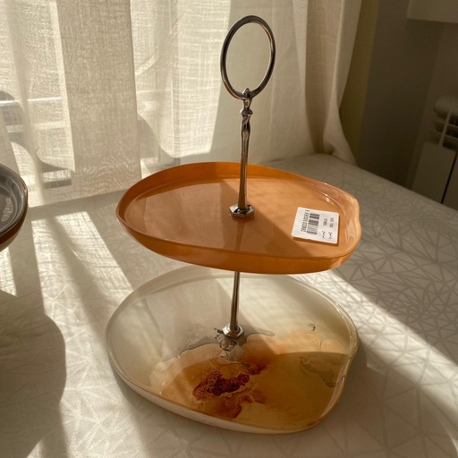 [14182-14183] AK assiette  18-21 ISTANBUL - saumon/MARBRE