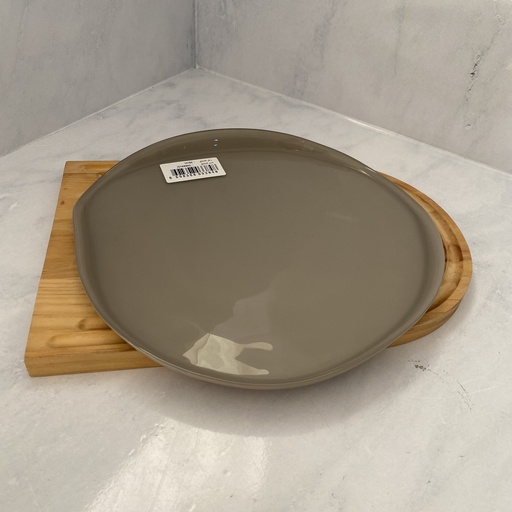 [14184] Istanbul Assiette Taupe 26Cm