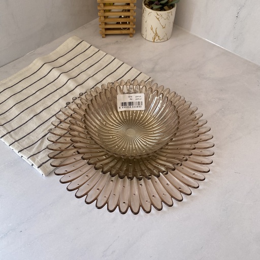 [14222] Piu Assiette Plate Champagne 28Cm