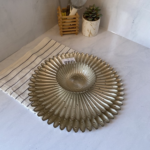 [14222-1] Piu Assiette Champagne Metallic 28Cm