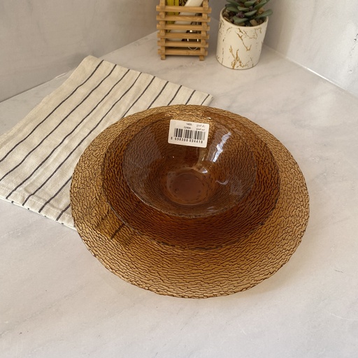 [14700] Cunda Assiette Creuse Amber 21Cm