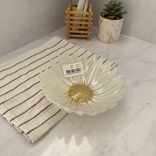 [16487] Fleur Bol Pearl White 18Cm