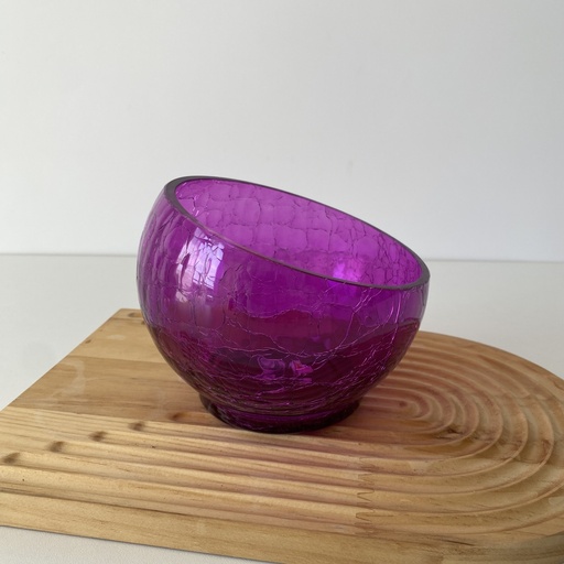 [FA.AKY.023L] Coupelle Design Craquelle Clair Lilas