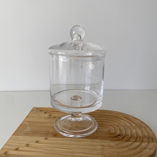 [KV.SLN.051] 12*24,5cm cylinder jar a pied