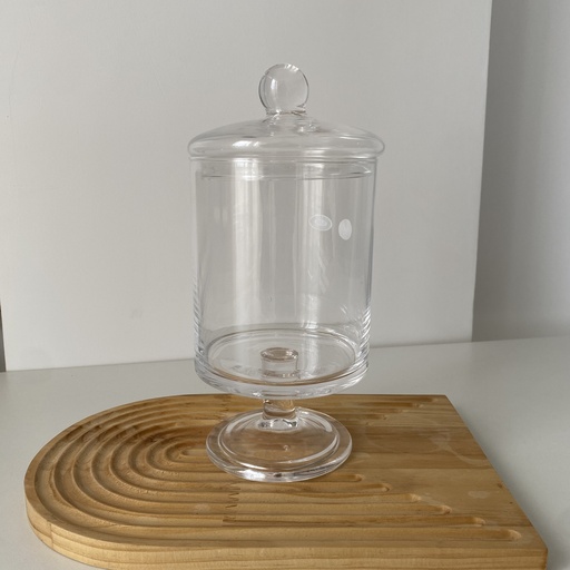 [KV.SLN.052] 12*28 cm cylinder jar a pied