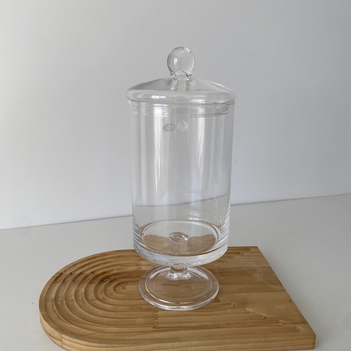 [KV.SLN.053] 12*31,5cm cylinder jar a pied