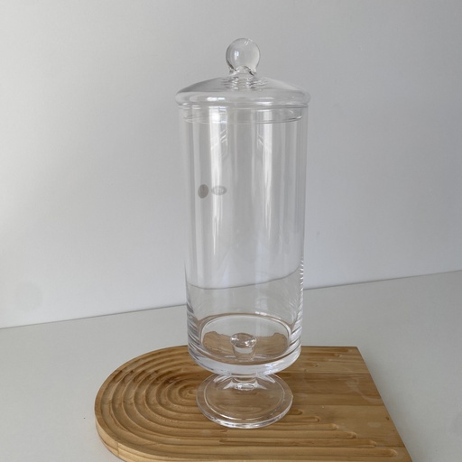 [KV.SLN.055] Cylinder Jar A Pied 12*37,5Cm