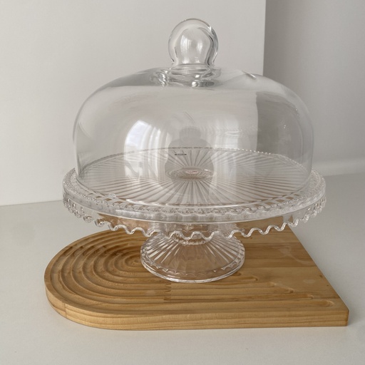 [SN.DMY.121] 21*19cm damla présentoir à gâteaux rond avec couvercle