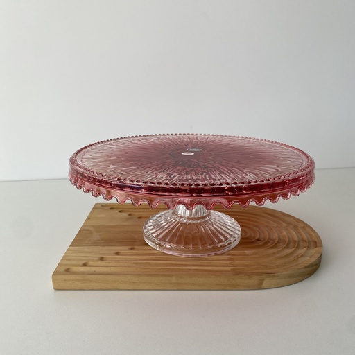 [SN.FLM.001.500] Deflume Presentoir A Gateaux Rouge Sans Couvercle