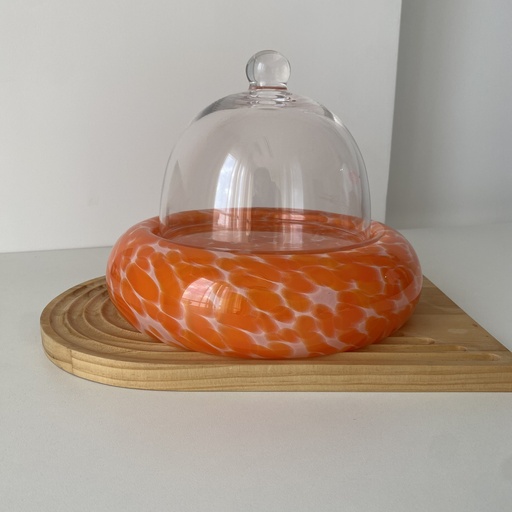 [WW.SMG.024.21.000] 24*6 cm simge centre piece coloré avec couvercle