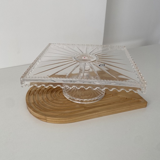 [LN.SKE.025.01.000] 25x11 cm linea Présentoir à gâteaux  a pied