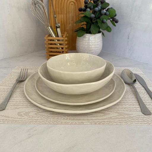 [2150-70D1/D] Service A Table 24 Pieces Blanc
