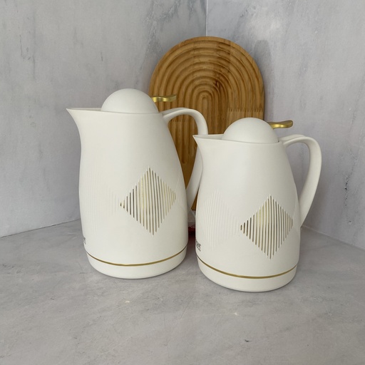 [18845] Set Thermos 2Pcs Blanc