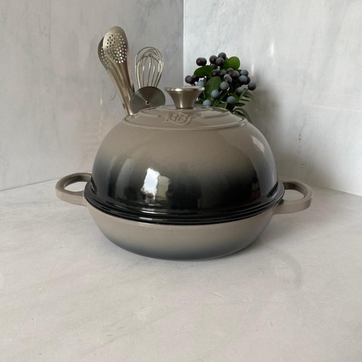 [8865-7] Tajine En Fonte Gris 26Cm
