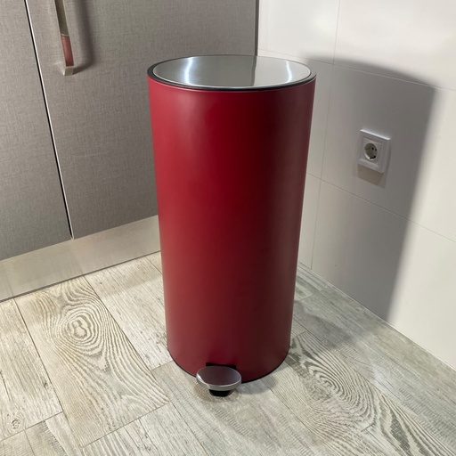 [72861-HF003R] Poubelle A Pedale Jobs 30L Rouge Mat